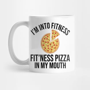 Fitness Pizza In My Mouth Mug